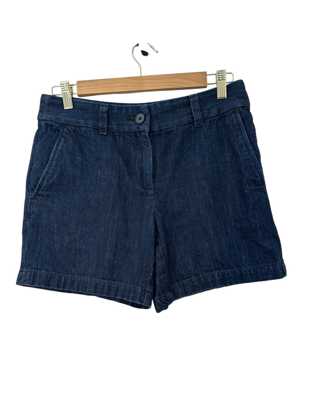 Women's Dark Blue Denim Shorts by Ann Taylor Loft
